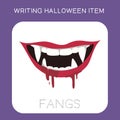 Writing Halloween Item Worksheet