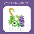 Writing Halloween Item Worksheet