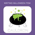 Writing Halloween Item Worksheet