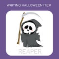 Writing Halloween Item Worksheet