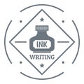 Writing ink logo, vintage style Royalty Free Stock Photo