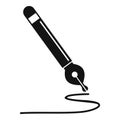 Writing ink pen icon, simple style Royalty Free Stock Photo