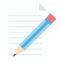 Writing Isolated Vector icon that can be easily edit or modified Royalty Free Stock Photo