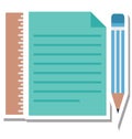 Writing Isolated Vector Icon Editable Royalty Free Stock Photo