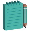 Writing Isolated Vector Icon Editable Royalty Free Stock Photo