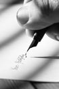 Writing letter fountain pen A