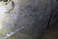 Writing on mine shaft walls extends back to 1944