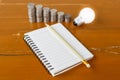 Writing for Money Idea Royalty Free Stock Photo