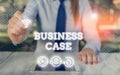 Writing note showing Business Case. Business photo showcasing provides justification for undertaking a project or program Royalty Free Stock Photo