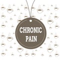 Writing note showing Chronic Pain. Business photo showcasing pain that is ongoing and usually lasts longer than six