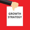 Writing note showing Growth Strategy Royalty Free Stock Photo