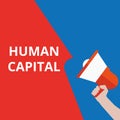 Writing note showing Human Capital