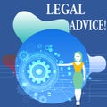 Writing note showing Legal Advice. Business photo showcasing professional advices that is provided by professional