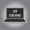 Writing note showing Life Coaching. Business photo showcasing demonstrating employed to help showing attain their goals