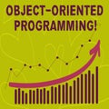 Writing note showing Object Oriented Programming. Business photo showcasing Language model objects rather than actions. Royalty Free Stock Photo