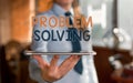 Writing note showing Problem Solving. Business photo showcasing process of finding solutions to difficult or complex Royalty Free Stock Photo