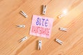 Writing note showing Site Maintenance. Business photo showcasing keeping the website secure updated running and bugfree Royalty Free Stock Photo