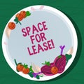 Writing note showing Space For Lease. Business photo showcasing Available location for rent to use for commercial Royalty Free Stock Photo