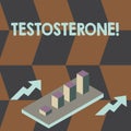 Writing note showing Testosterone. Business photo showcasing Male hormones development and stimulation sports substance