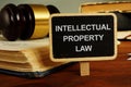 Writing note showing the text intellectual property law Royalty Free Stock Photo