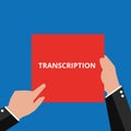 Writing note showing Transcription Royalty Free Stock Photo