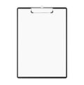 Writing pad with copy-space. Clipboard with blank papers and copy space for mock up isolated on white background Royalty Free Stock Photo