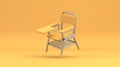 Writing pad student chair 3D