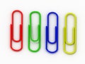 writing paper clips Royalty Free Stock Photo