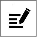 writing pencil icon vector design ilustration