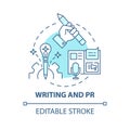 Writing and PR concept icon Royalty Free Stock Photo