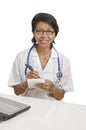 Writing a prescription Royalty Free Stock Photo