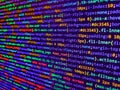 Writing program code on computer. Concept screen of experienced web developer. Coding programmer abstract background. Computer Royalty Free Stock Photo