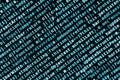 Writing programming code on laptop. Digital binary data on computer screen Royalty Free Stock Photo