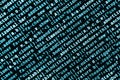 Writing programming code on laptop. Digital binary data on computer screen