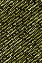 Writing programming code on laptop. Digital binary data on computer screen Royalty Free Stock Photo