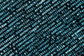 Writing programming code on laptop. Digital binary data on computer screen Royalty Free Stock Photo