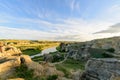 Writing on Stone Park rock formations Royalty Free Stock Photo