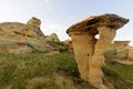 Writing on Stone Park rock formations Royalty Free Stock Photo