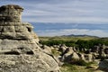 Writing-On-Stone Provincial Park Royalty Free Stock Photo