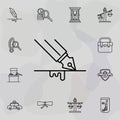 Writing, typing icon. Universal set of law and justice for website design and development, app development Royalty Free Stock Photo