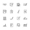 Writing - Flat Vector Icons