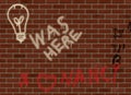 Writings on the brick wall