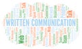 Written Communication word cloud.