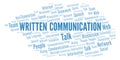 Written Communication word cloud.