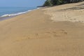 2028 written in the sand on the beach - Happy New Year written in the sand on the beach - Happy New Year