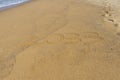 2033 written in the sand on the beach - Happy New Year