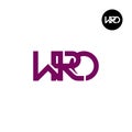 WRO Logo Letter Monogram Design Royalty Free Stock Photo
