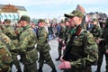 Wrocla, Poland, 11 November 2018. Independence Day in Poland. Soldiers Parade celebrating independence day in Wroclaw