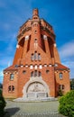 Wroclaw August 14 2018 Symmetrical view of Water Tower Royalty Free Stock Photo