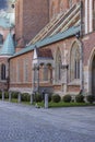 Wroclaw Cathedral (Cathedral of St. John the Baptist), gothic style church on Ostrow Tumski Island, Wroclaw, Poland Royalty Free Stock Photo